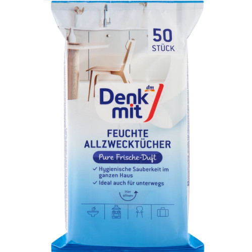 Серветки для прибирання Denkmit Pure Frische 50 шт